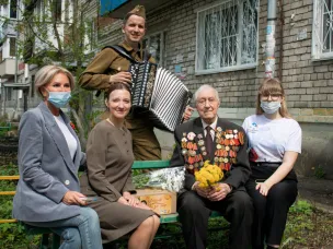 «Фронтовые бригады» поздравили нижегородских ветеранов c Днем Победы
